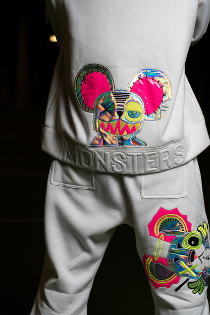 NEON ROYALTY HOODIE WHITE