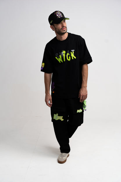 T-SHIRT OVERSIZED SWAT BLACK