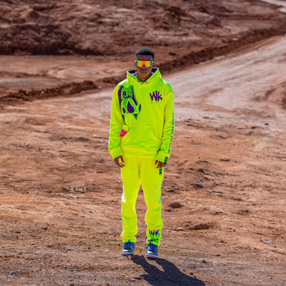 OVERSIZED YELLOW NEON HOODIE MONSTER COLLECTION