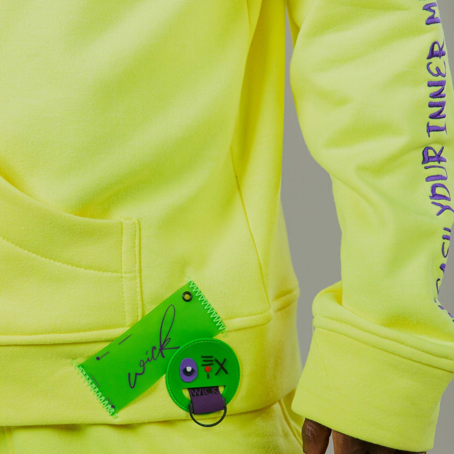 OVERSIZED YELLOW NEON HOODIE MONSTER COLLECTION