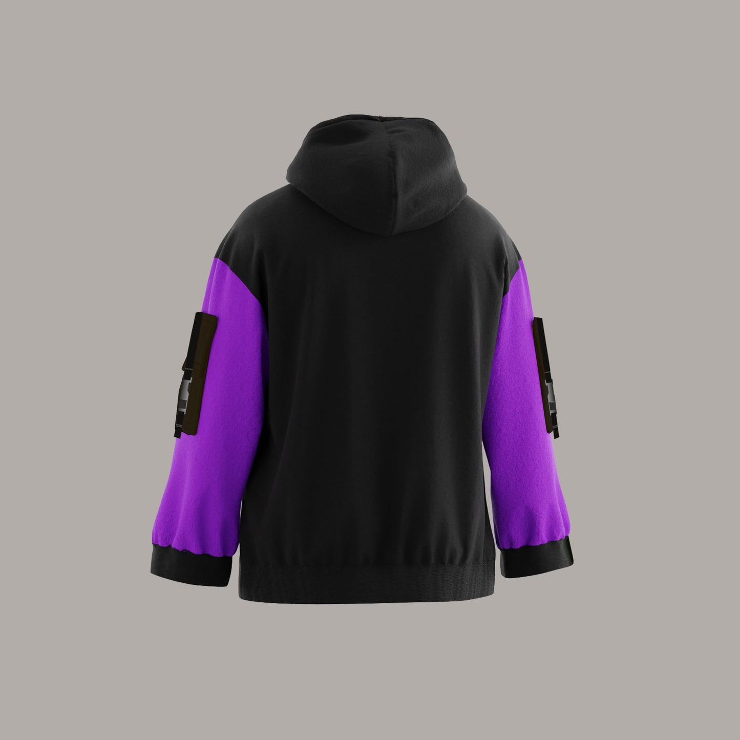 PURPLE & BLACK HOODIE