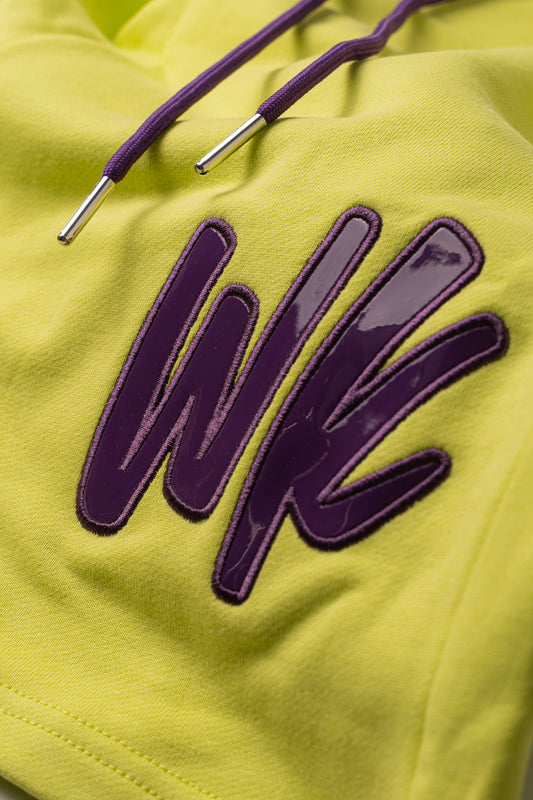 NIGHT RIDERS LOGO SHORTS YELLOW