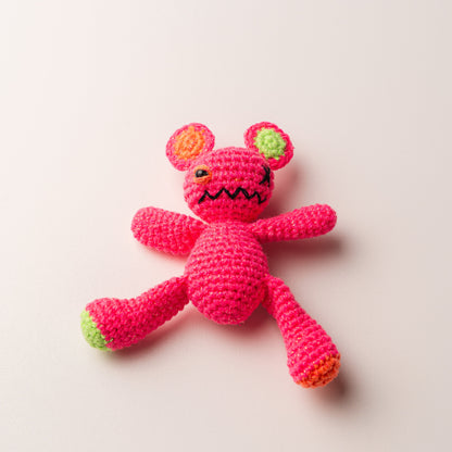 MONSTERS AMIGURUMI CROCHET PINK GREEN ORANGE