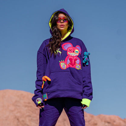 OVERSIZED PURPLE HOODIE MONSTER COLLECTION