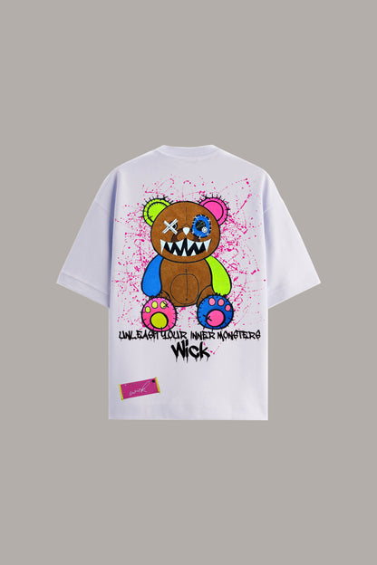 BEAR WHITE OVERSIZED T-SHIRT