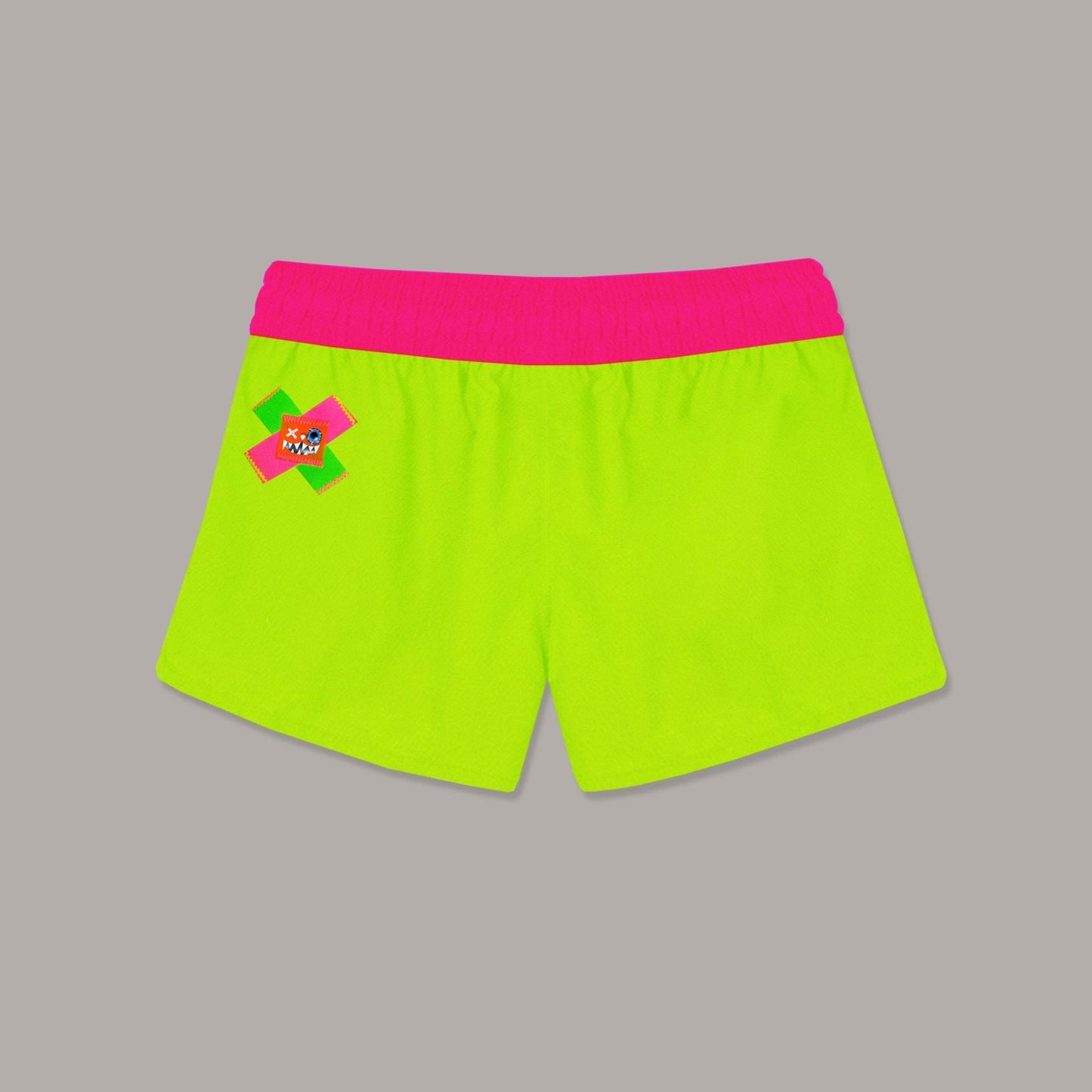 NEON YELLOW SHORT TOWEL SHORTS