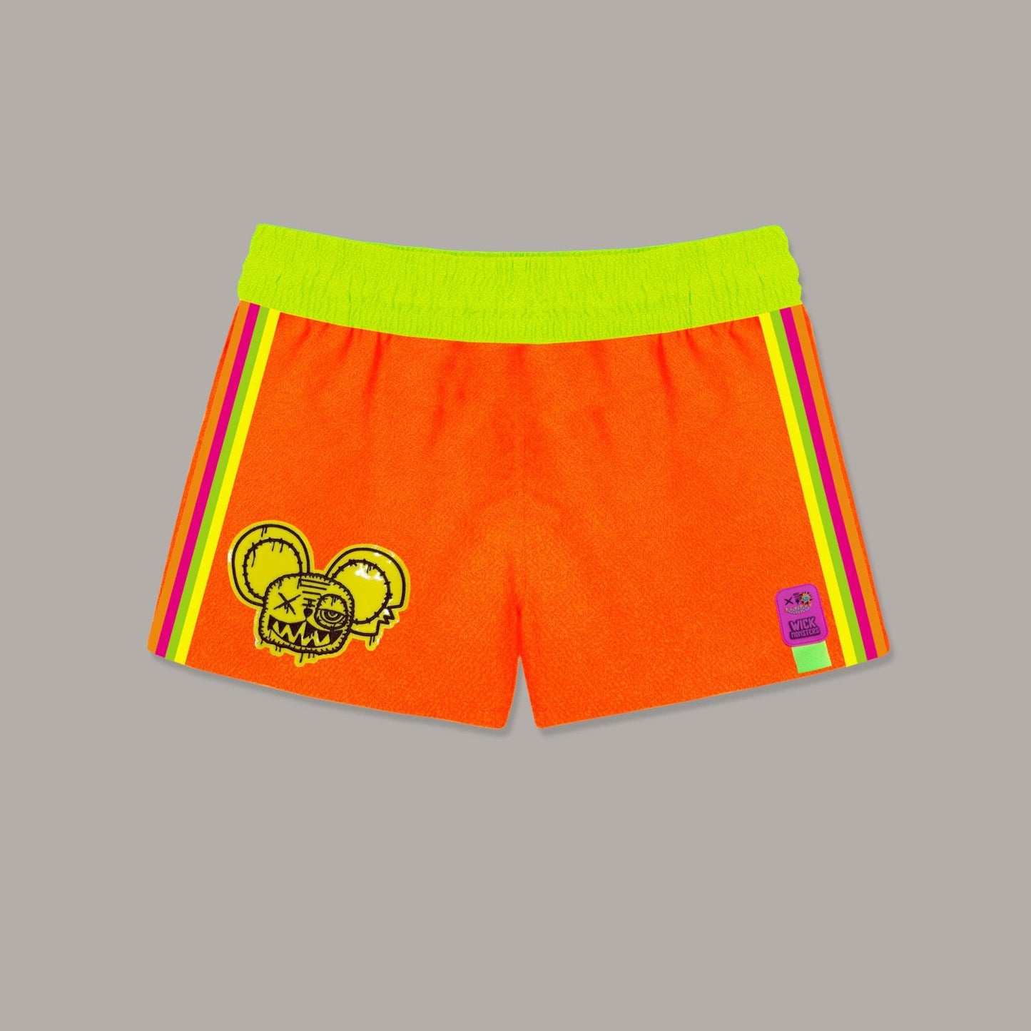 SHORT NEON ORANGE TOWEL SHORTS