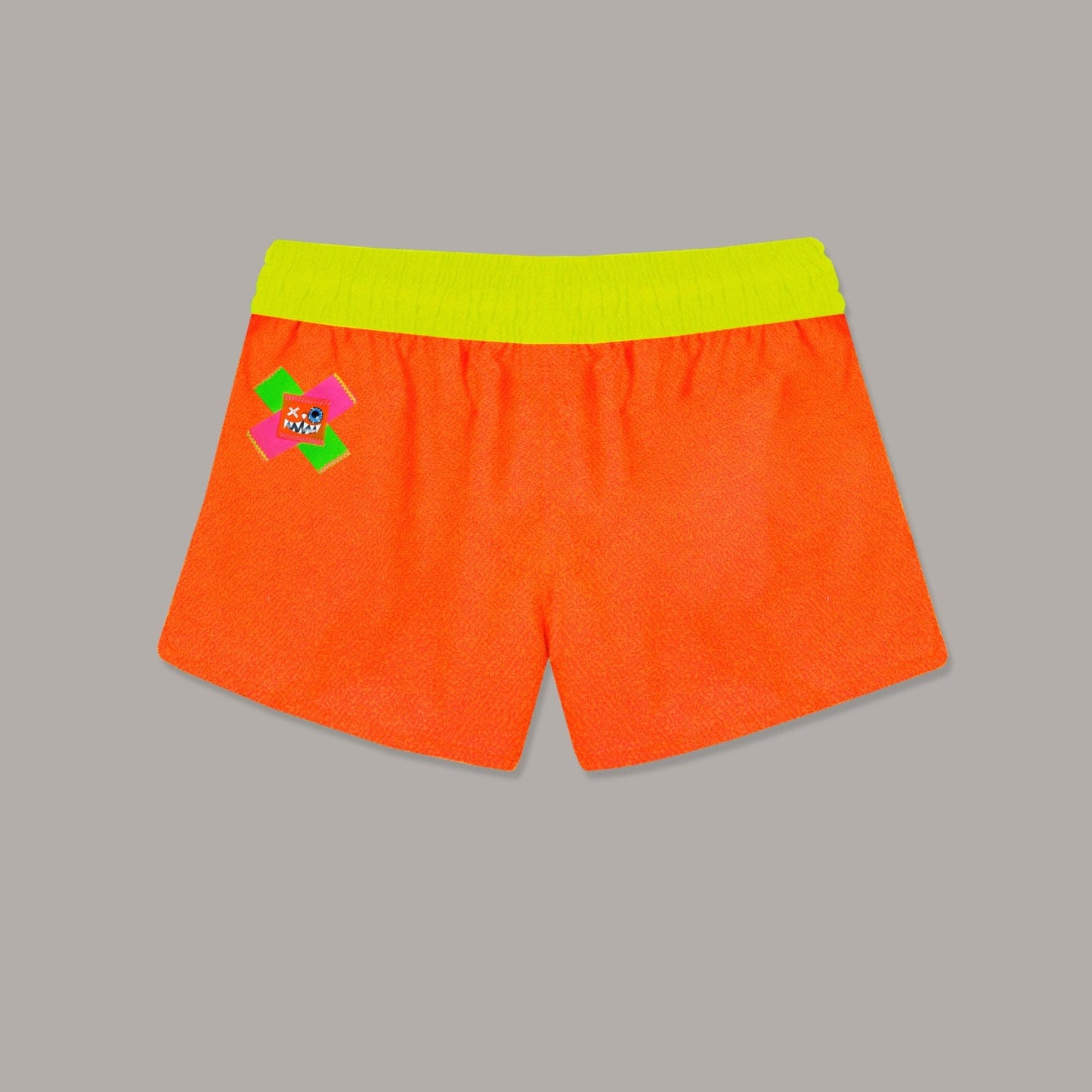 SHORT NEON ORANGE TOWEL SHORTS