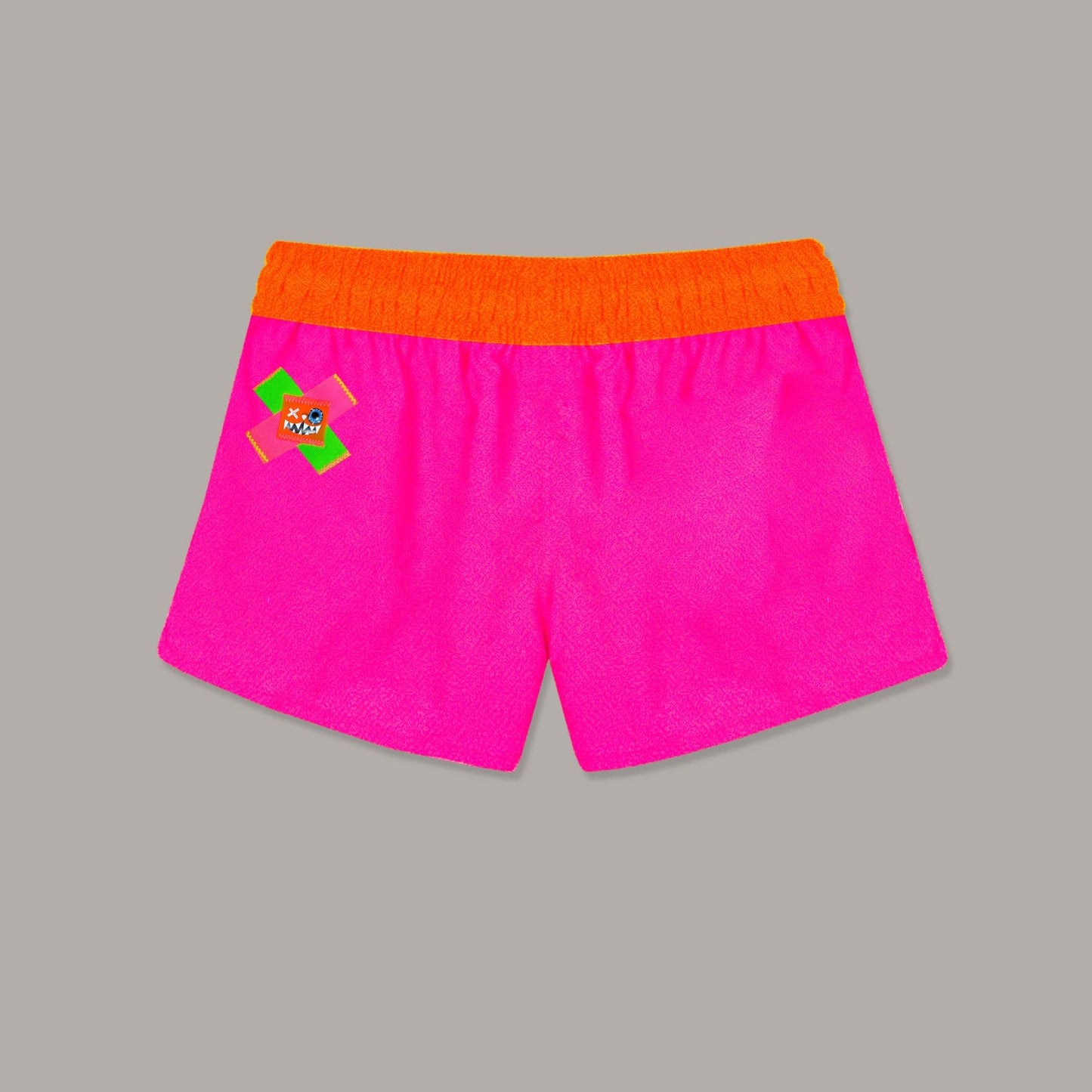 SHORT TOALLA CORTA ROSA NEON