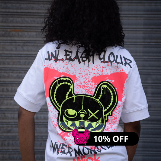 OVERSIZED NR EXPLOSION WHITE PINK