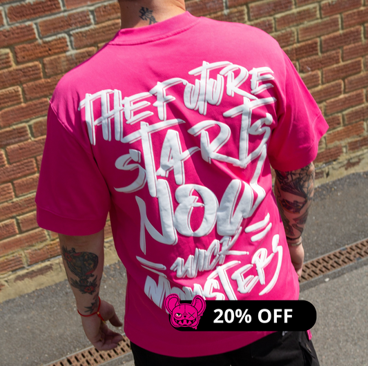 OVERSIZED NR STARTS NOW PINK