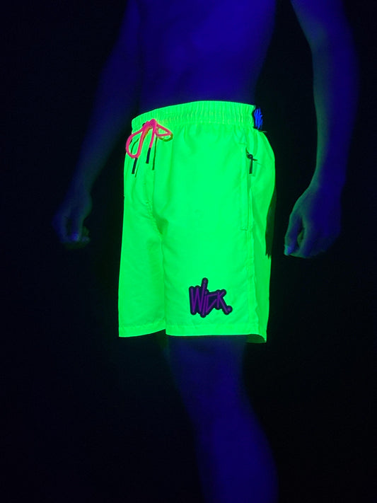 NIGHT RIDERS SWIM SHORTS YELLOW