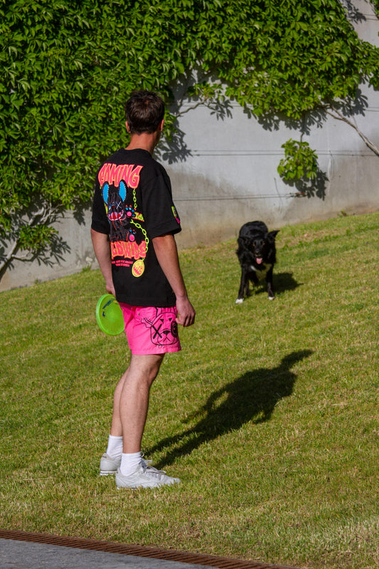 NIGHT RIDERS SWIM SHORTS PINK