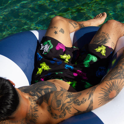 SWIM SHORTS NR BLACK MONSTERS