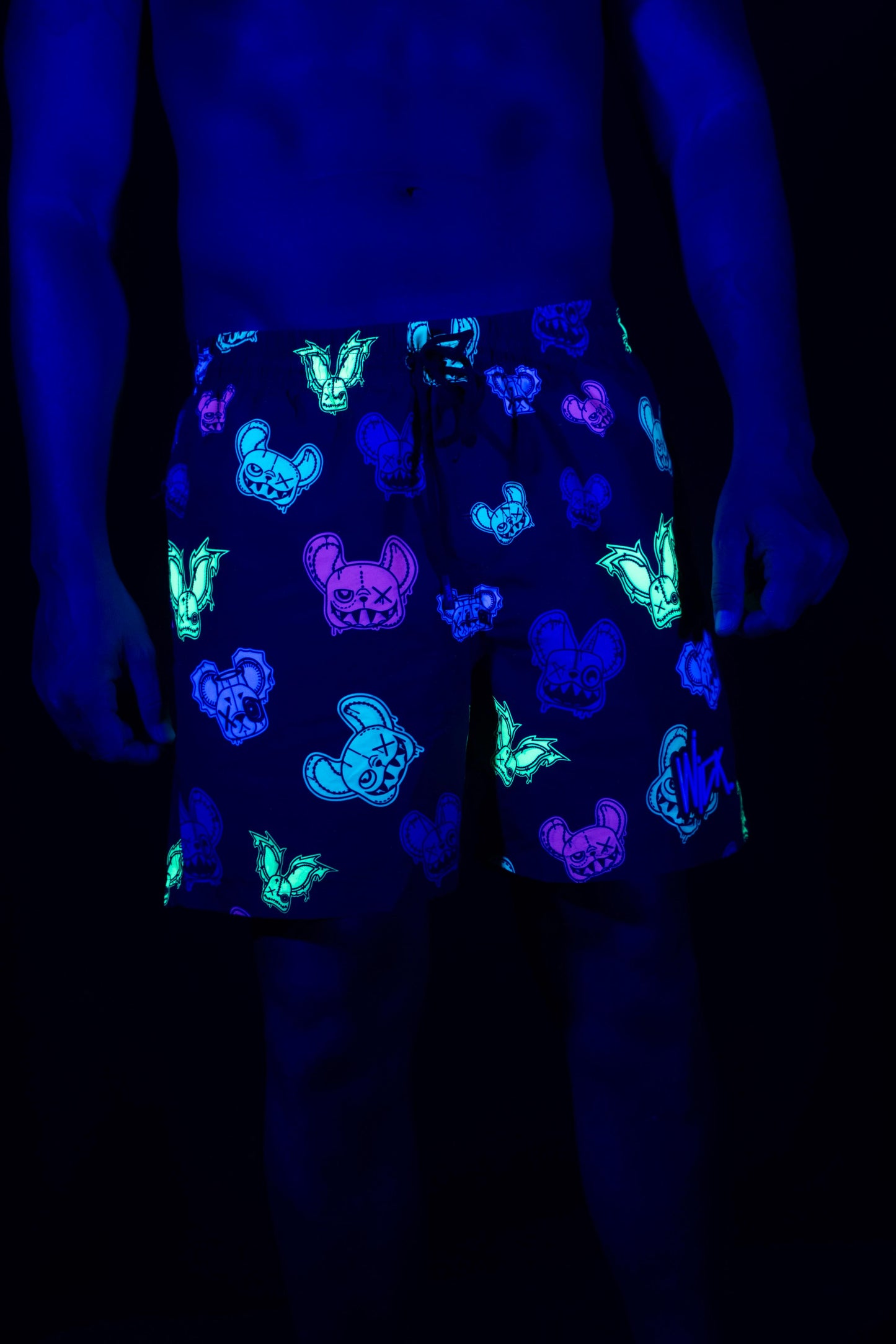 SWIM SHORTS NR BLACK MONSTERS