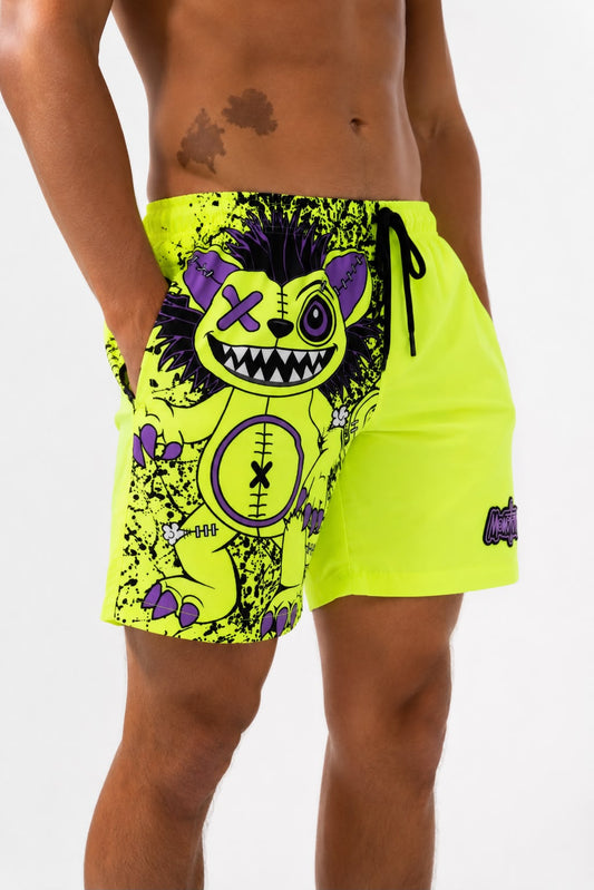 Lion Yellow Swim Shorts