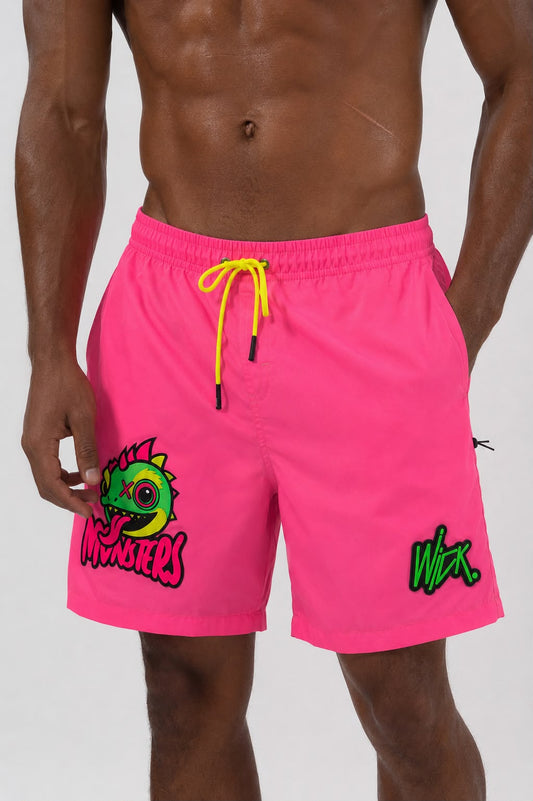 Chameleon Pink Swim Shorts