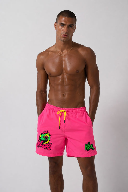 Chameleon Pink Swim Shorts