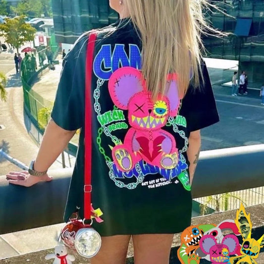 CHAIN OVERSIZED T-SHIRT BLACK