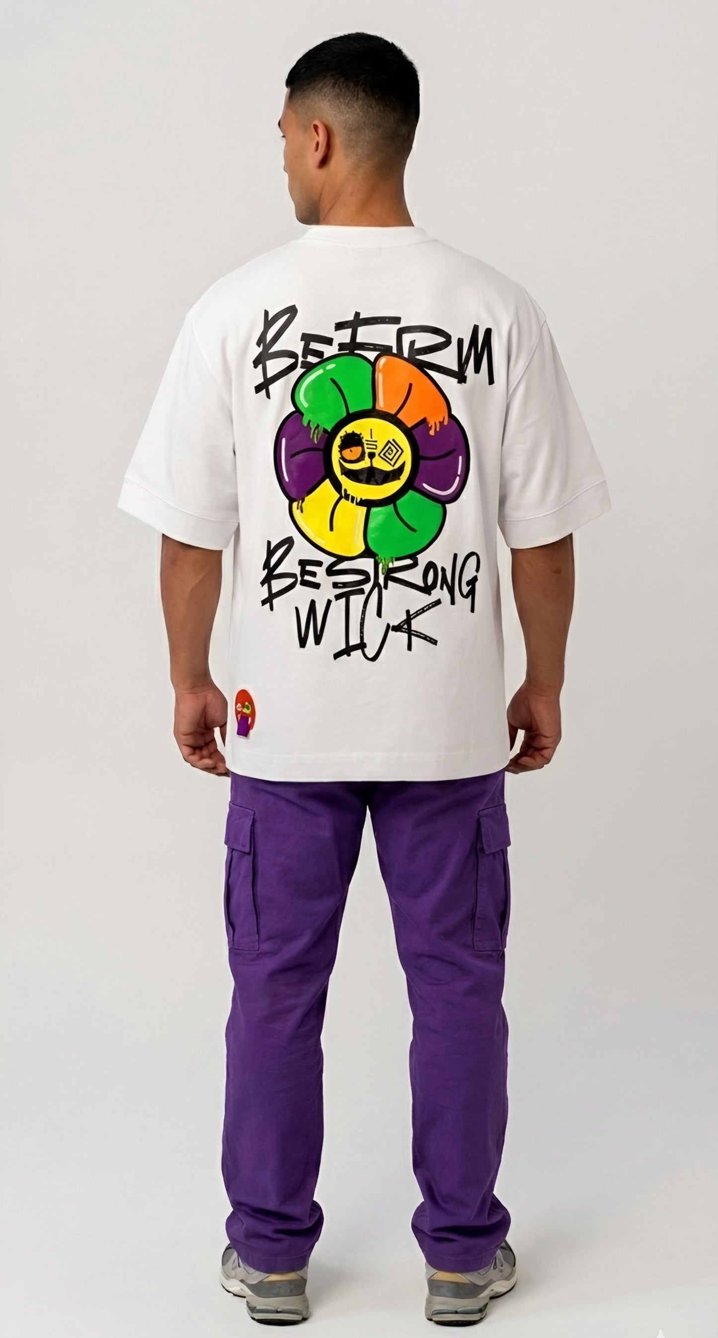 NEON ICE FLOWER T-SHIRT WITH AMIGURUMI