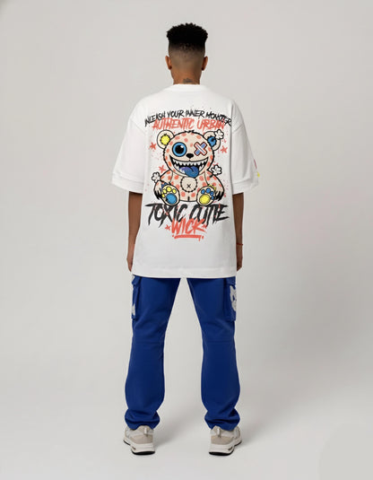 T-SHIRT OVERSIZED TOXIC WHITE