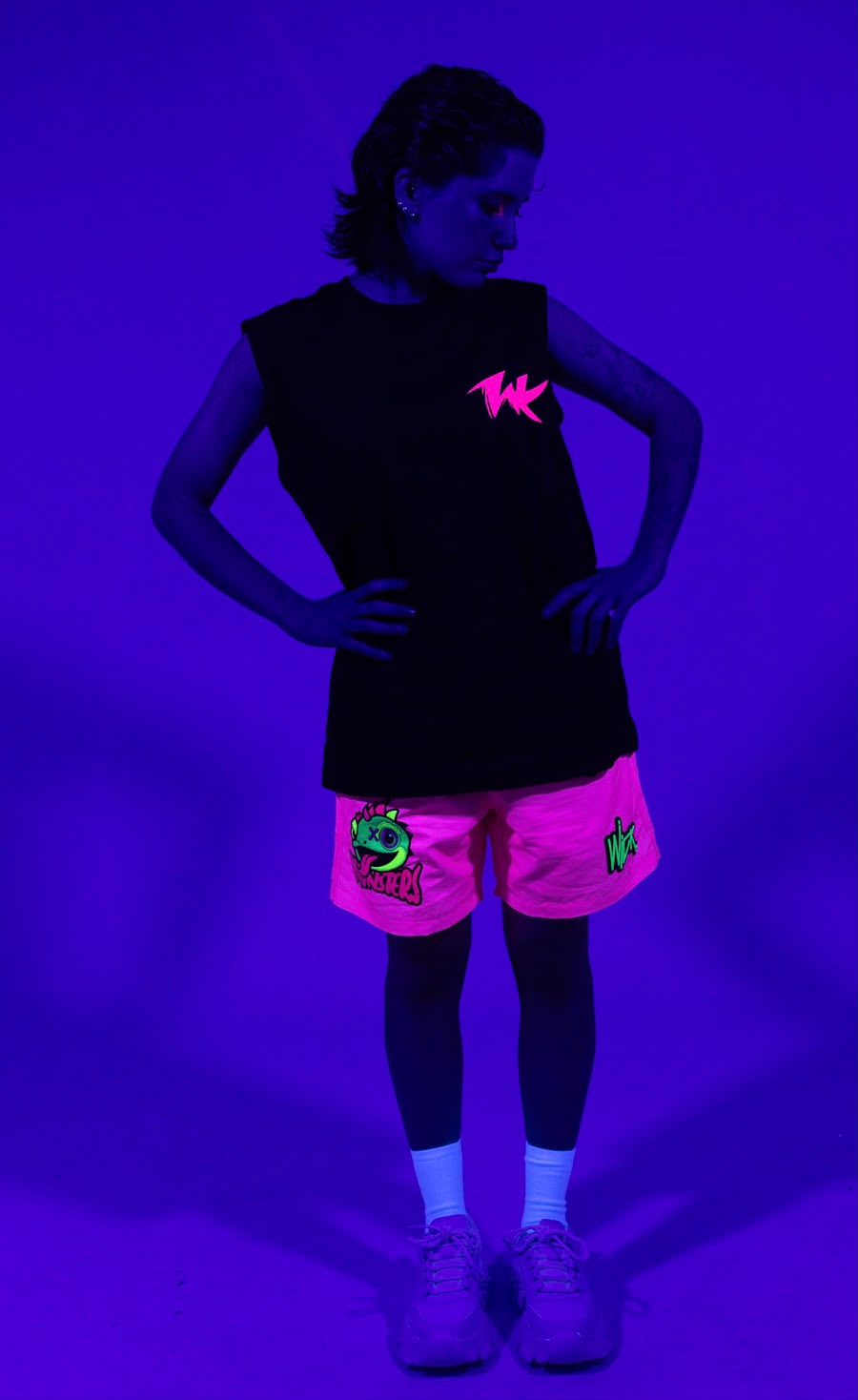 CHAMELEON PINK SWIM SHORTS