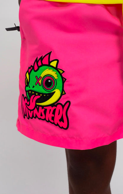 CHAMELEON PINK SWIM SHORTS