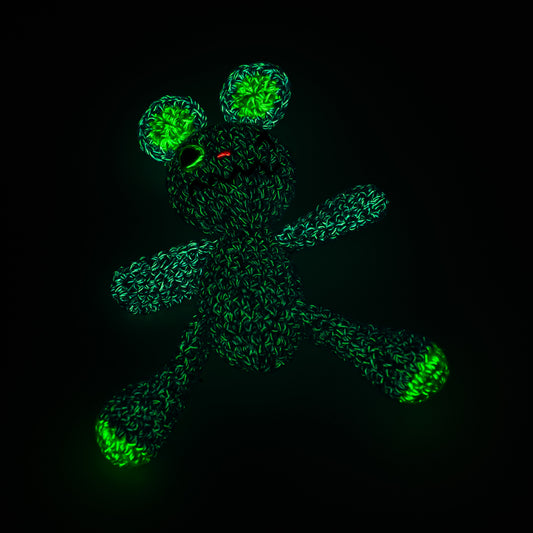 Amigurumi Collectible Blue & Green glowing in the dark