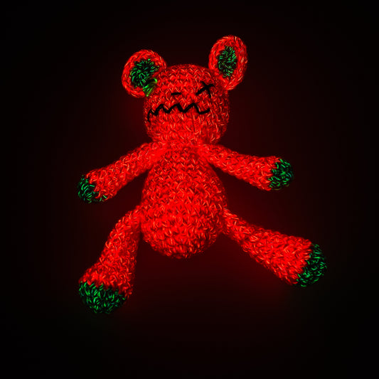 Amigurumi Collectible Pink glowing in the dark