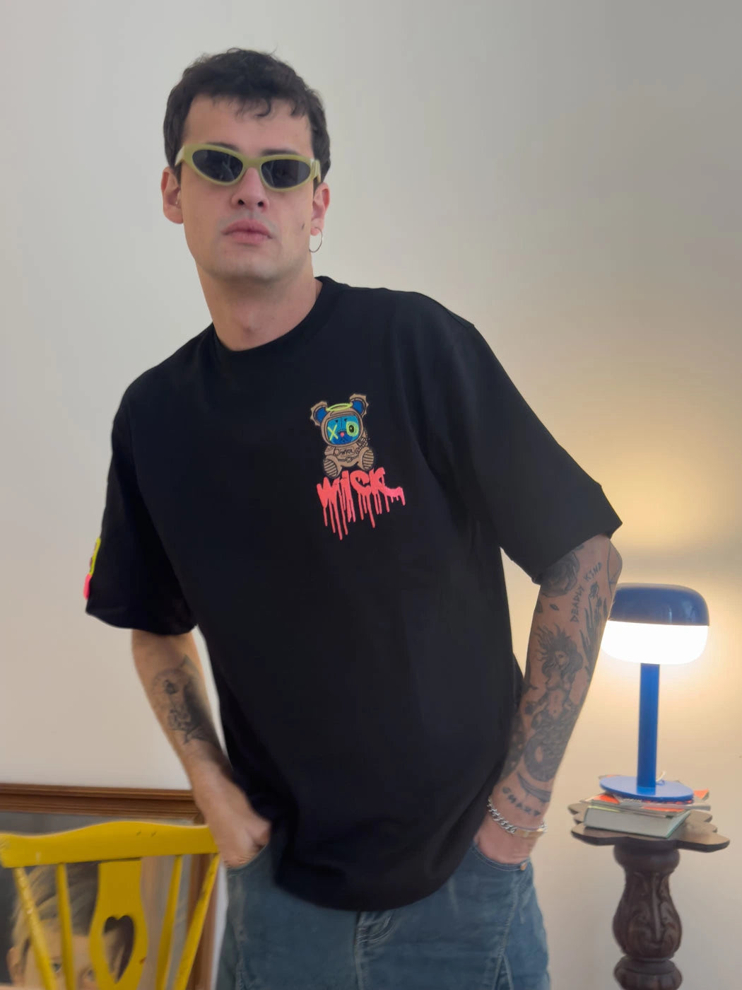 Space T-shirt Black frontal