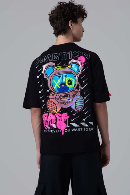 Space T-shirt Black espalda
