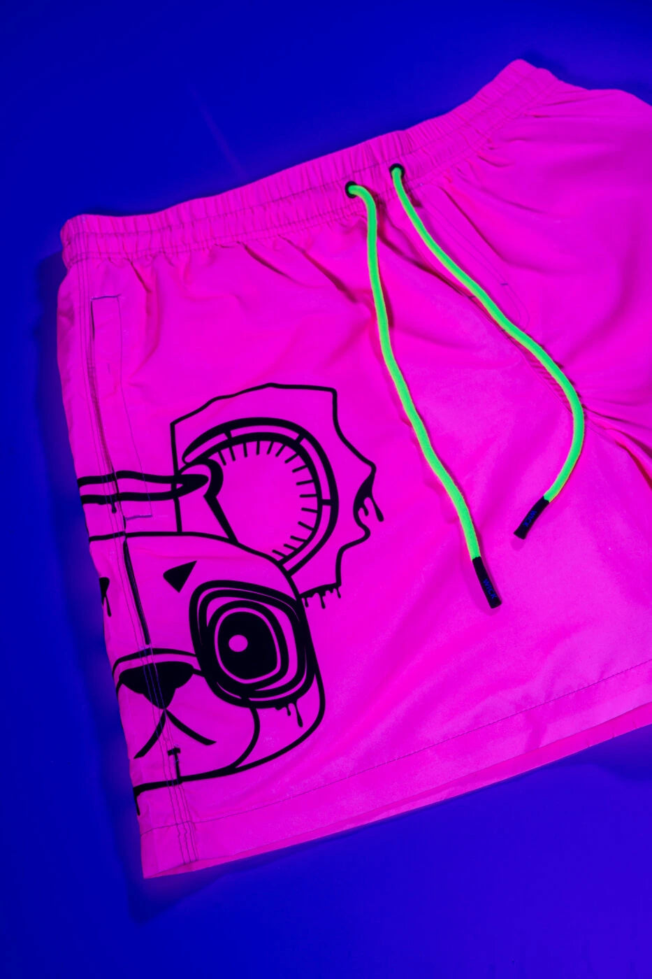 Night Riders Swim Shorts Pink UV