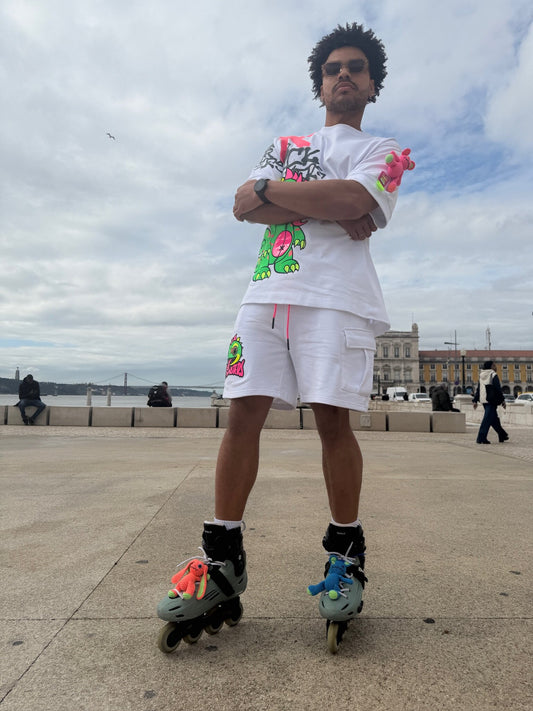 Chameleon Spray T-Shirt White street 21nova