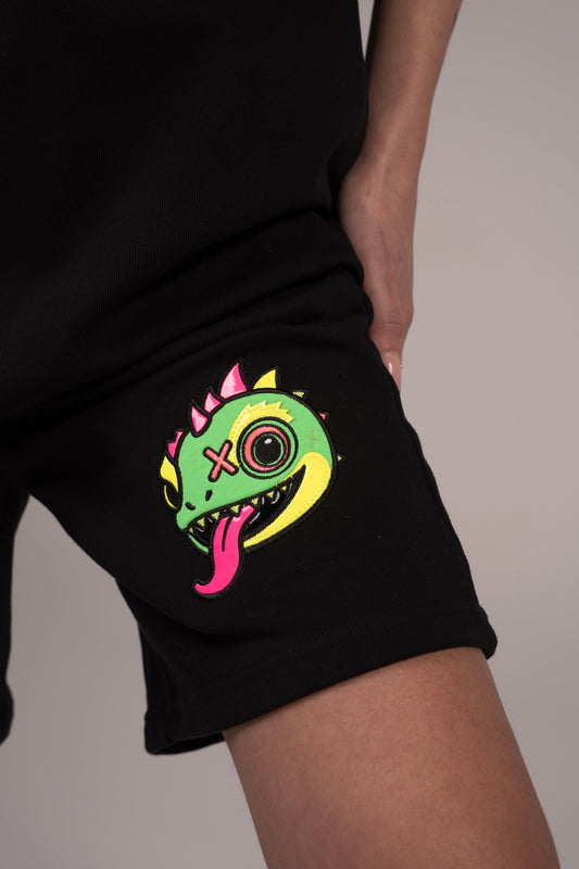 Chameleon Shorts Black detail 21nova