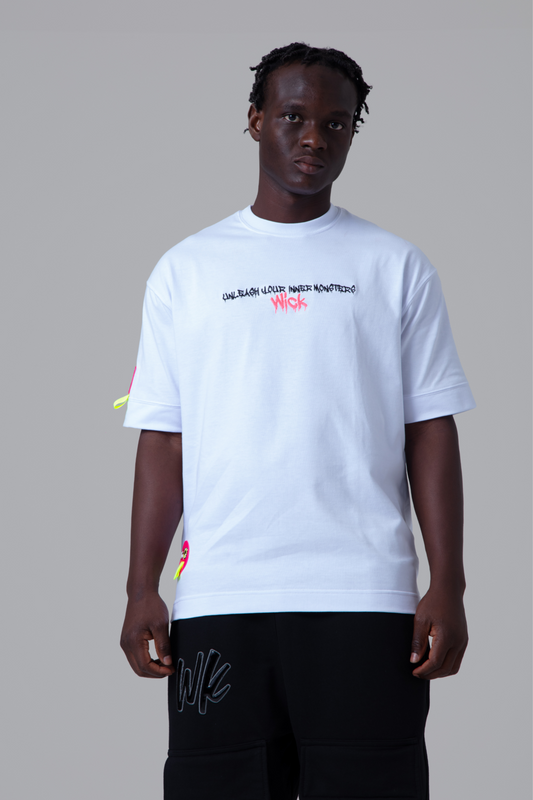 NIGHT RIDERS BEAR T-SHIRT WHITE