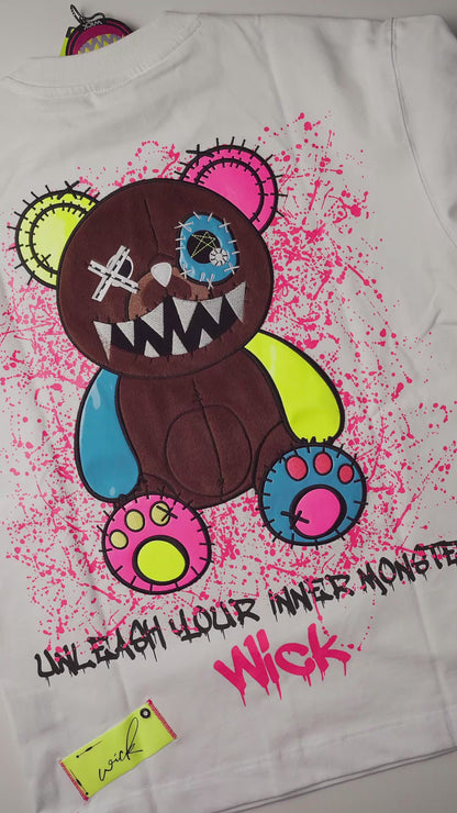 BEAR WHITE NR OVERSIZED T-SHIRT!